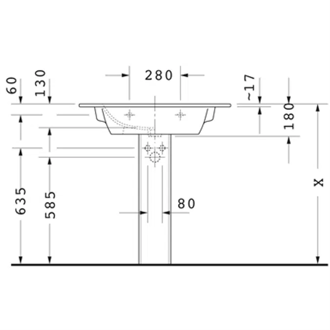 ME by Starck Washbasin, furniture washbasin 233683