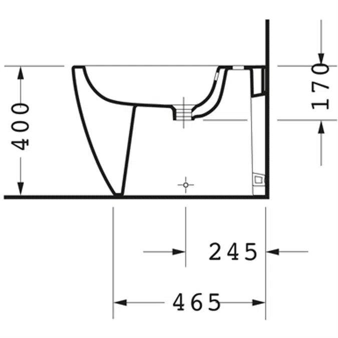 Duravit ME by Starck Bidé de pie - 228910