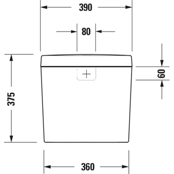 D-Code Cistern White - 094010