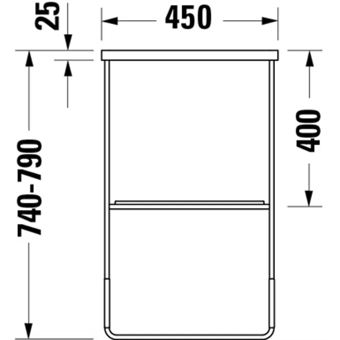 DuraSquare Metal console 003101
