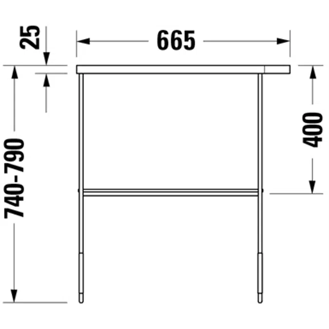 DuraSquare Metal console 003101