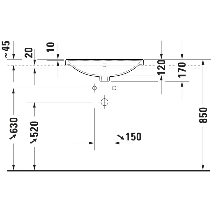 035760 D-Neo Undermount sink
