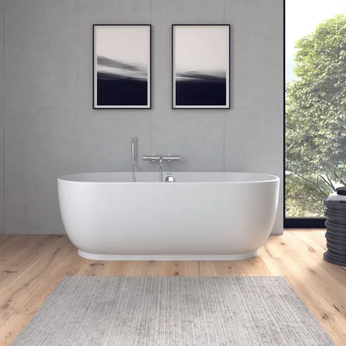 Luv Bathtub White Matt 1800x850 mm - 700434