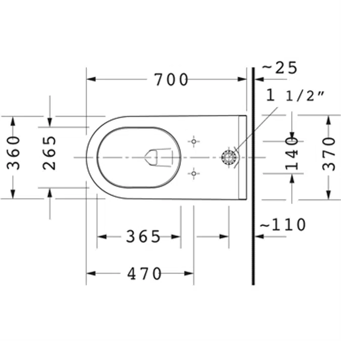 Starck 3 Toilet floor standing 216501