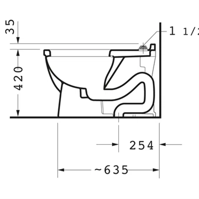 Duravit Starck 3 Inodoro de pie - 216501