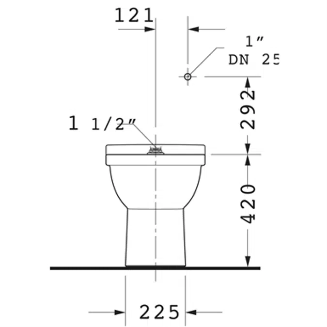 Starck 3 Stand WC 216501