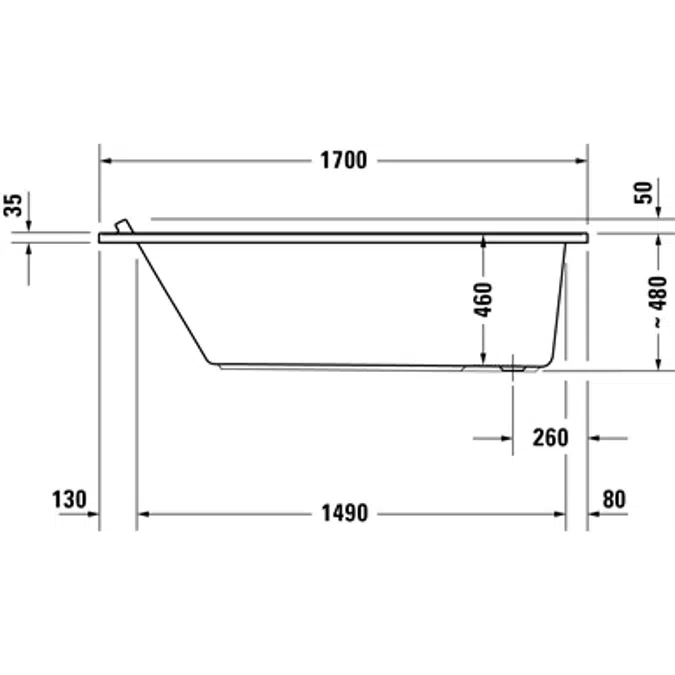 Duravit Starck Bañera, Rectangular - 700345