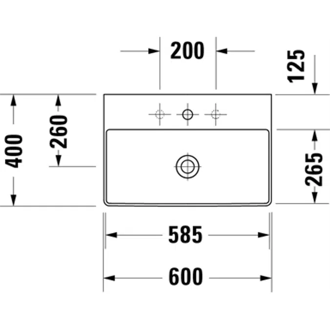 DuraSquare sink 235660