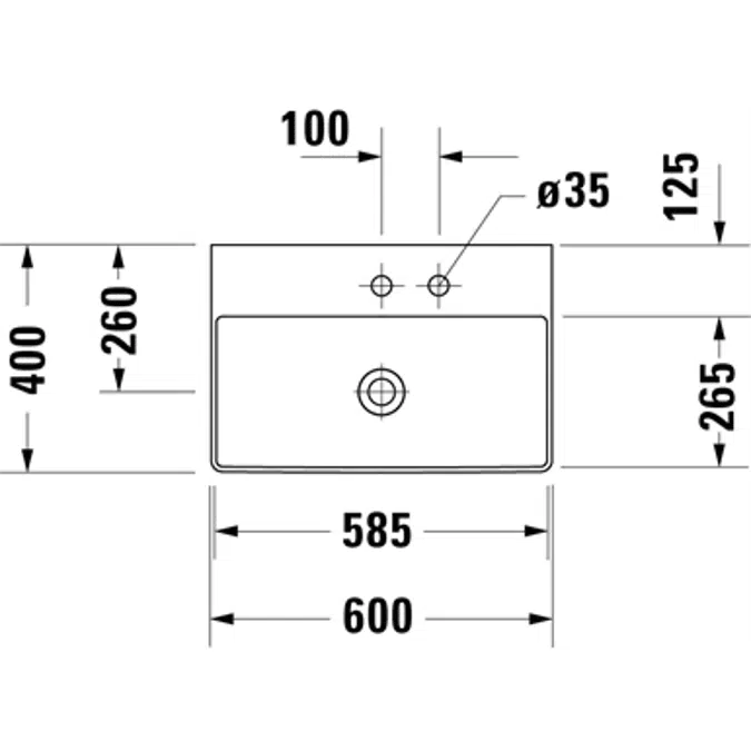 DuraSquare sink 235660