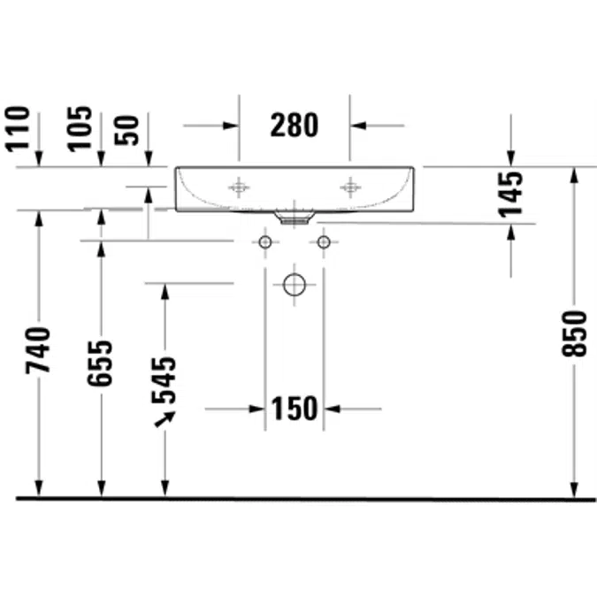 DuraSquare sink 235660