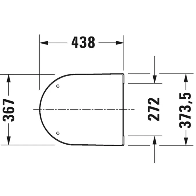 ME by Starck Toilet seat White  374x438x51 mm - 0020190000