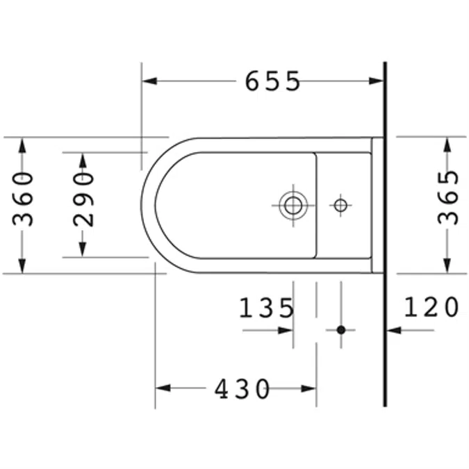 Starck 3 Bidet floor standing 223410