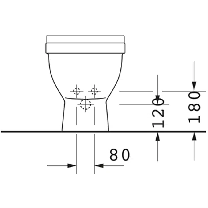 Starck 3 Bidet floor standing 223410