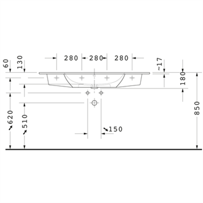 ME by Starck Washbasin, furniture washbasin 233612