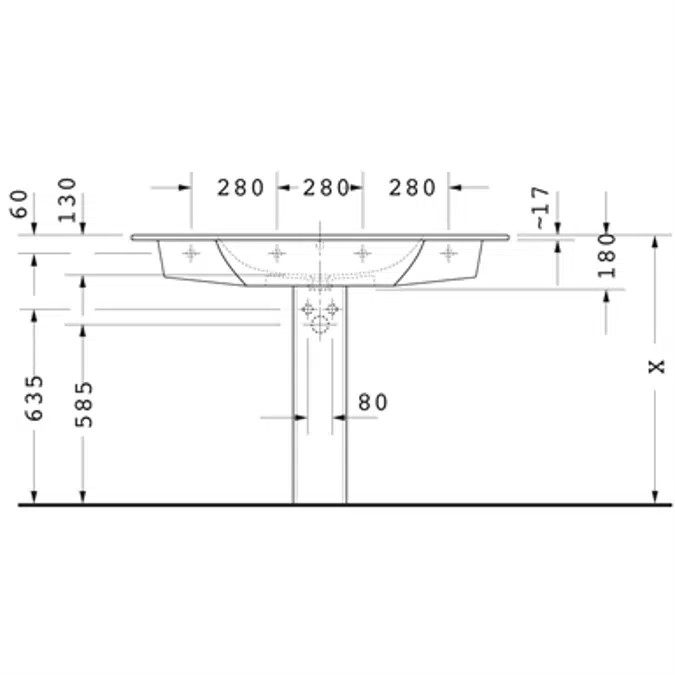 ME by Starck Washbasin, furniture washbasin 233612