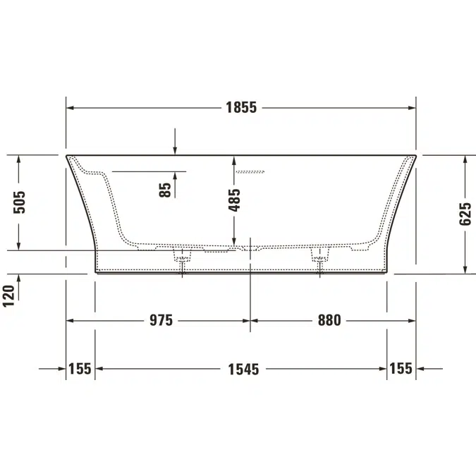 Duravit Cape Cod Badewanne 700330