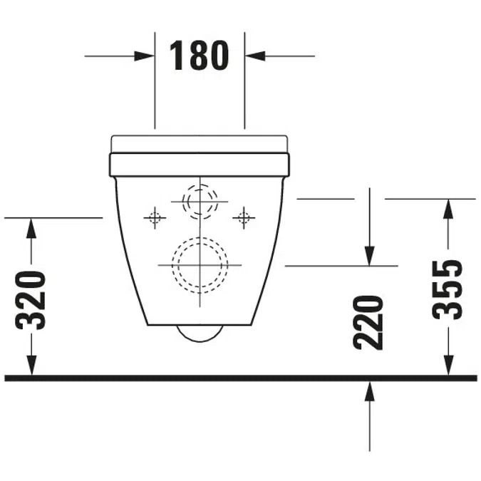 Starck 3 Wand WC 221509