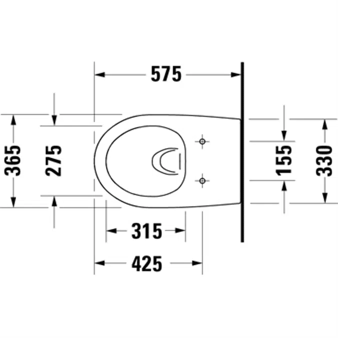 Architec wall-mounted toilet 257209