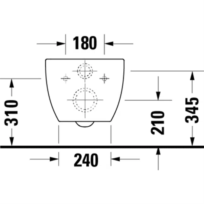 Architec wall-mounted toilet 257209