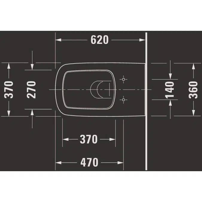 DuraStyle Wall-mounted toilet White High Gloss 620 mm - 253709