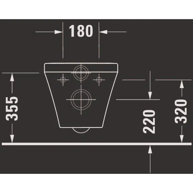 DuraStyle Wall-mounted toilet White High Gloss 620 mm - 253709