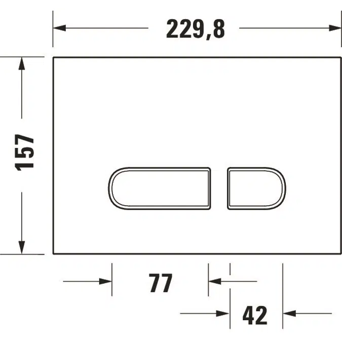 DuraSystem Pulsador manual para inodoro A1 - WD5002