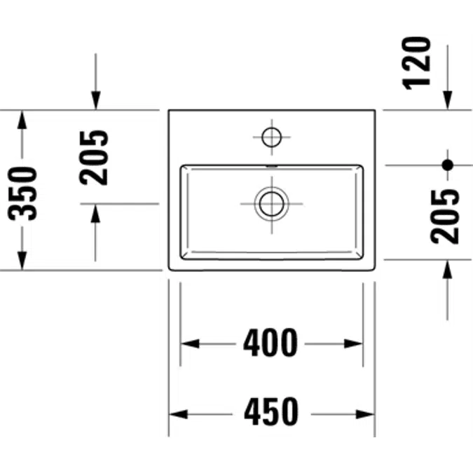 Vero Air Hand Rinse Bathroom Sink 072445