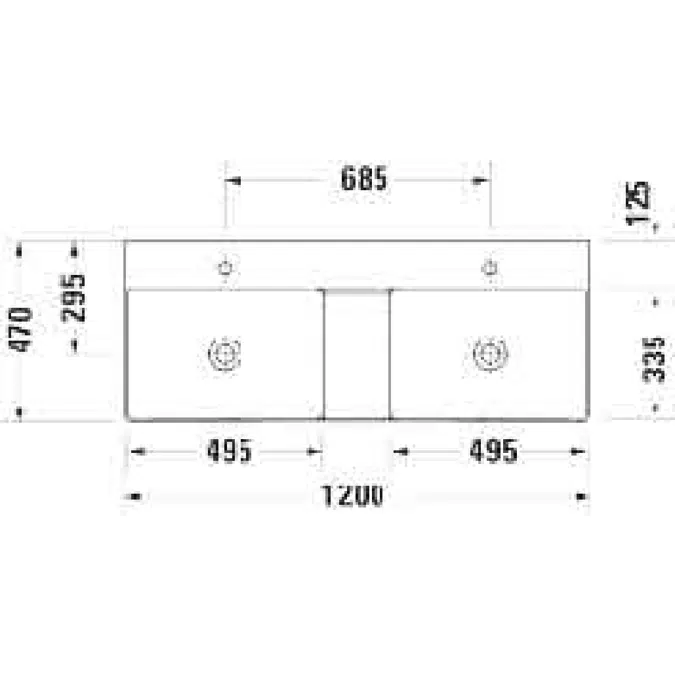 235312 DuraSquare Washbasin