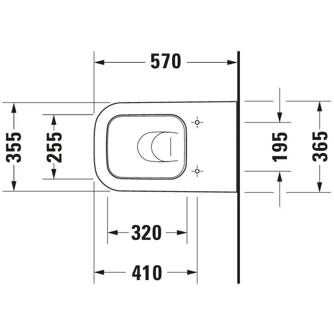 Happy D.2 Floorstanding toilet White High Gloss 570 mm - 215909