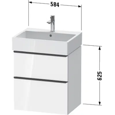 画像 DE4371 D-Neo Vanity unit wall-mounted