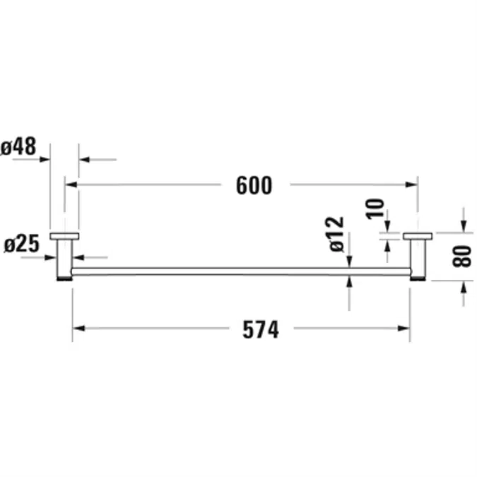 D-Code Towel rail 009924