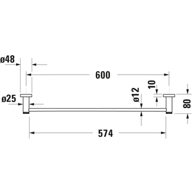 BIM objects Free download! DCode Towel rail 009924 BIMobject