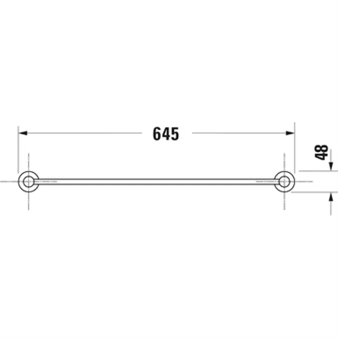 D-Code Towel rail 009924