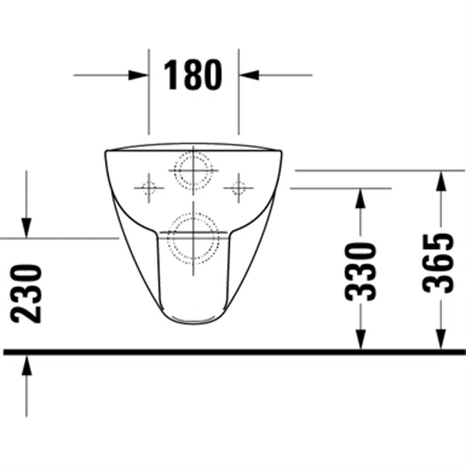 D-Code Inodoro suspendido Blanco Brillante 545 mm - 257009