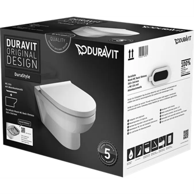 BIM objects Free download! DuraStyle Toilet wall mounted Basic