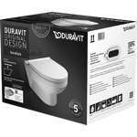 durastyle toilet wall mounted basic duravit rimless¨ set 456209