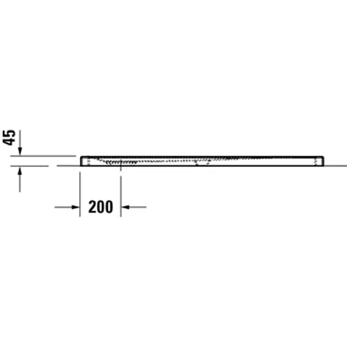 Duravit Tempano Plato de ducha, Rectangular - 720197