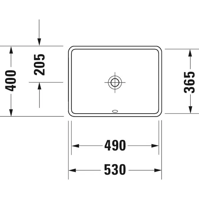 Duravit Starck 3 Lavabo empotrado - 030549