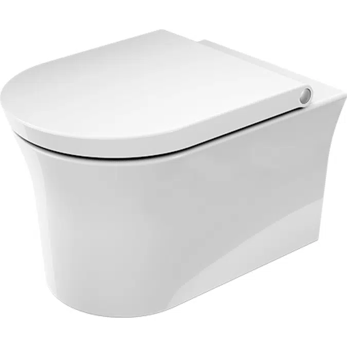 257609 white tulip wall-mounted toilet