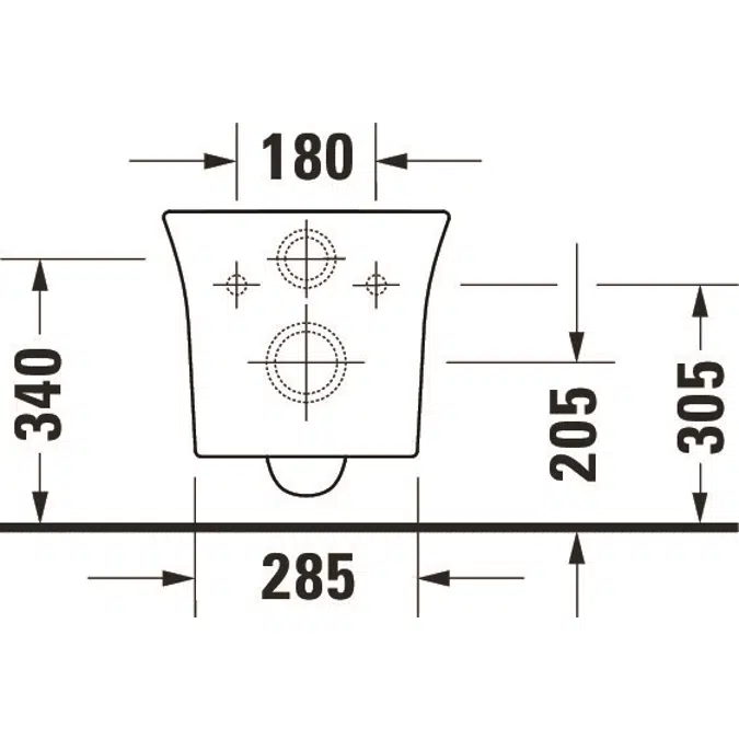 257609 White Tulip Wall-mounted toilet