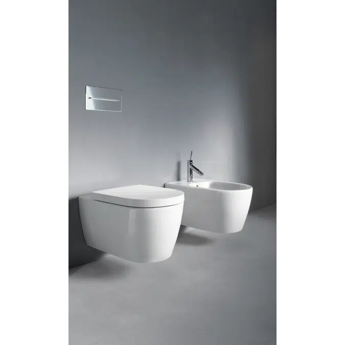 ME by Starck Toilet seat White  374x458x56 mm - 002009