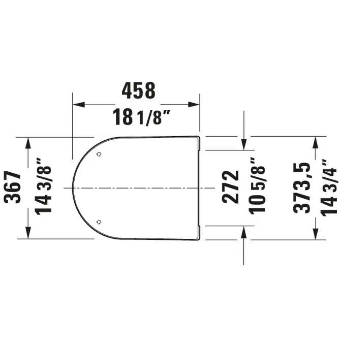 ME by Starck Toilet seat White  374x458x56 mm - 002009