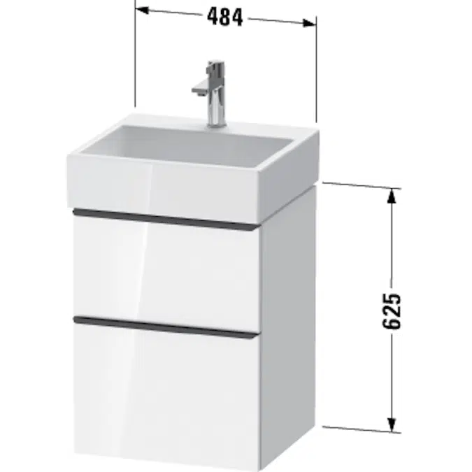 DE4370 D-Neo Vanity unit wall-mounted