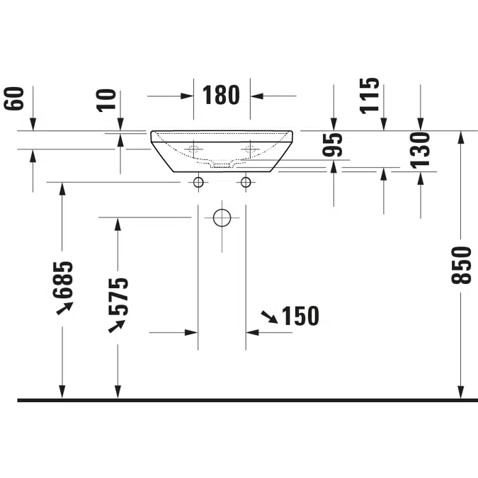 D-Neo Handwaschbecken 073845