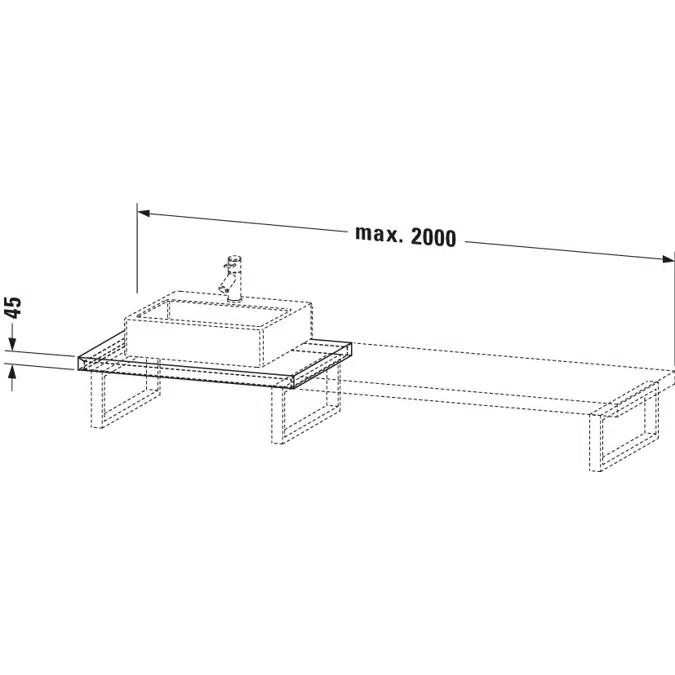 L-Cube Console White Matt - LC103C01818