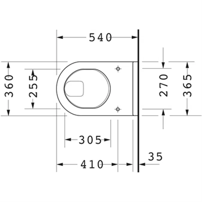 Starck 3 Toilet wall mounted 220109