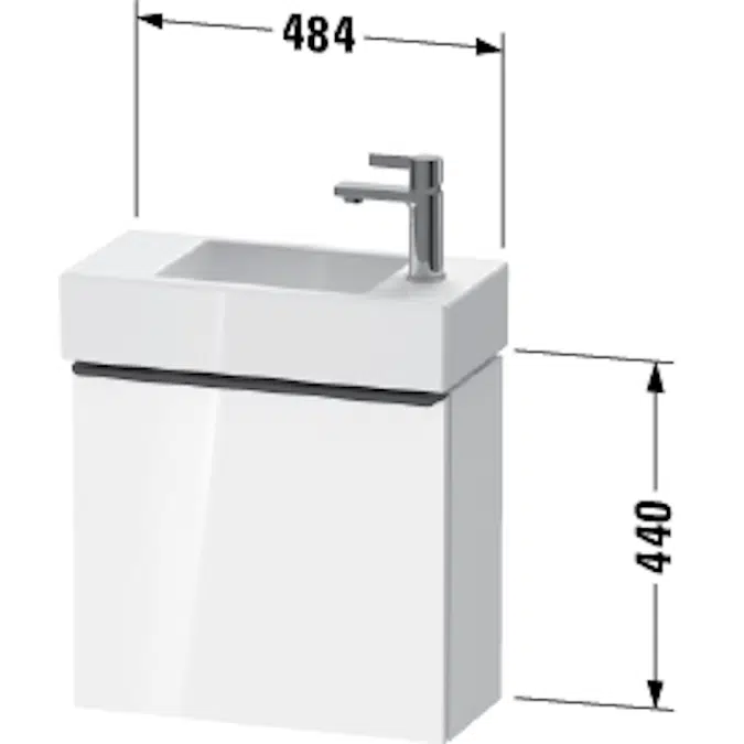 DE4219 D-Neo Vanity unit wall-mounted