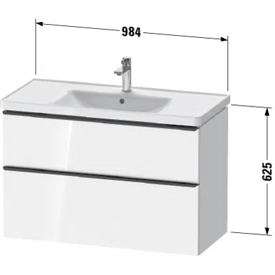 bild för DE4356 D-Neo Vanity unit wall-mounted