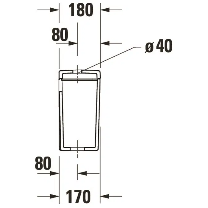 D-Neo Cistern White  395x180x360 mm - 094415