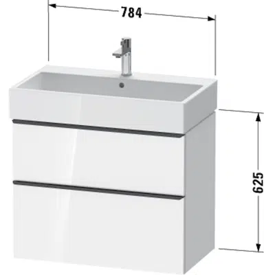 bild för DE4373 D-Neo Vanity unit wall-mounted